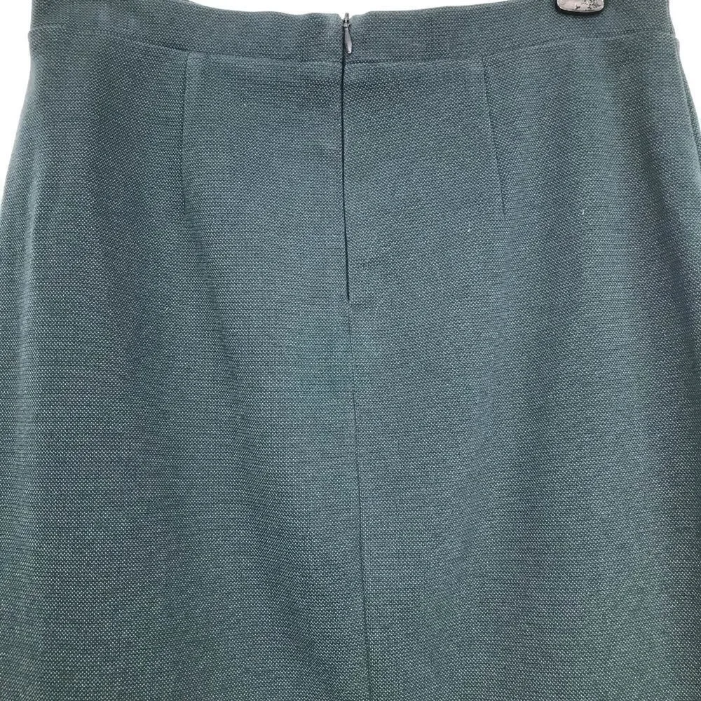 Boden Dark Sage Green Faux Pocket Pencil Skirt